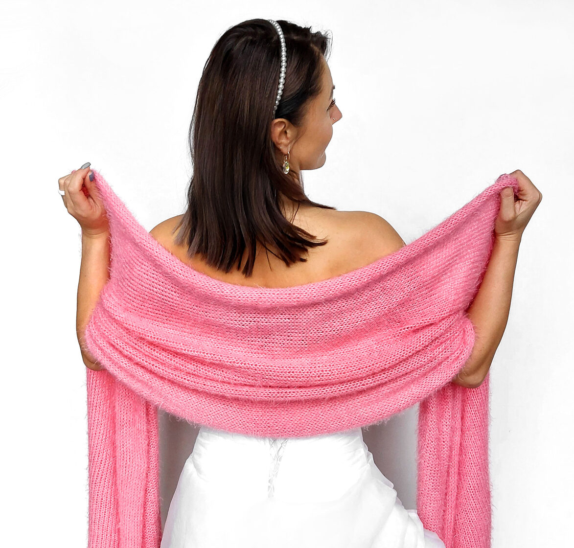 Blush outlet shawl wedding