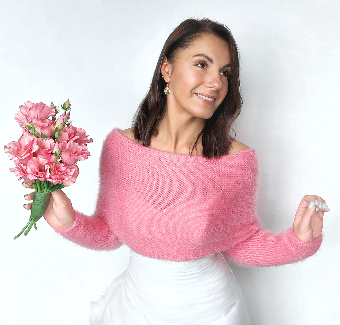 Blush pink bridal bridal shrug, bridal cover up, for the bridesmaids, VP11