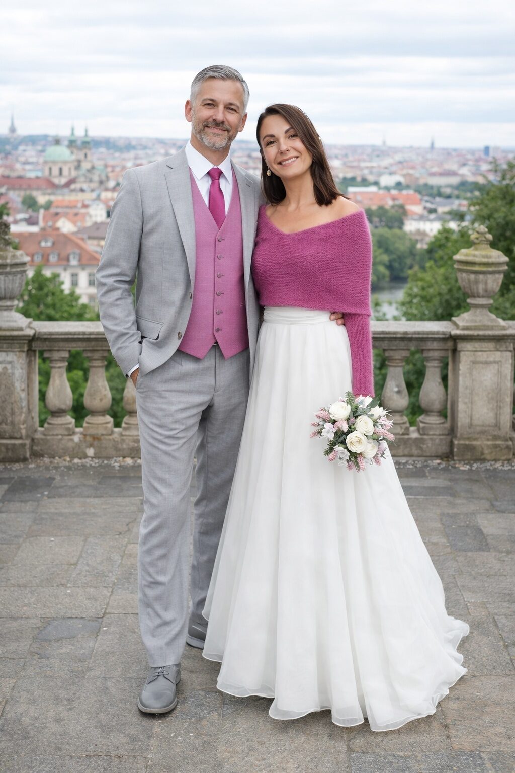 dark pink shrug for dresses A pink dress paired with a light pink shrug. The dress is sleeveless ,  gathered and flared at the waist and features a beautiful light pink floral  net shrug. . @__my3__ in