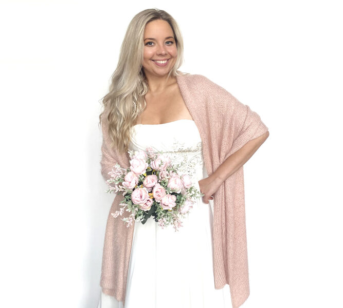 Bridal shawl beige soft and silky, wedding wrap, bridesmaid shawl, cover up, capelet, bridal cape, stole, VB9