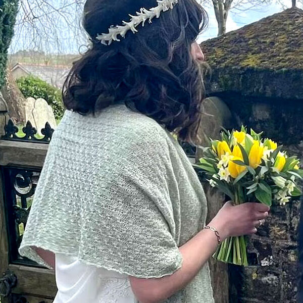 shawl knitted bridal